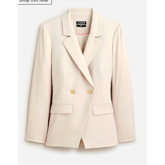 J. Crew Jackets & Blazers - J.Crew $298 Petite Devon Blazer Italian City Wool Blend Pale Bone Size P2 BU016